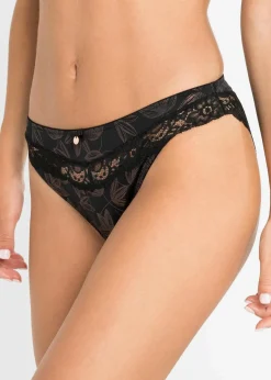 bonprix Wäsche·Dessous|Wäsche·Höschen^Slip schwarz/kupfer
