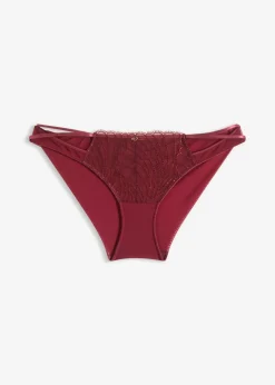 bonprix Wäsche·Dessous|Wäsche·Höschen^Slip aus edler Stickerei burgunderrot