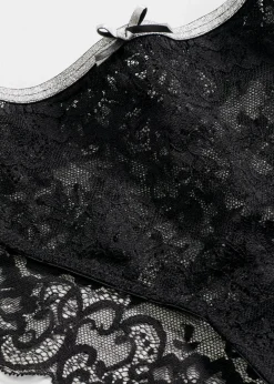 bonprix Nachhaltigere Materialien|Höschen^Slip aus recyceltem Polyamid schwarz/silber