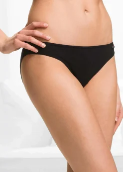 bonprix Höschen|Baumwollunterwäsche^Slip (6er Pack) schwarz