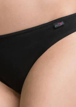 bonprix Höschen|Baumwollunterwäsche^Slip (6er Pack) schwarz