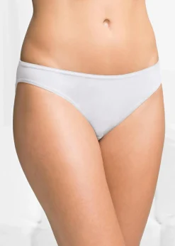 bonprix Höschen|Baumwollunterwäsche^Slip (10er Pack) weiß