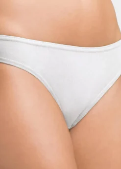 bonprix Höschen|Baumwollunterwäsche^Slip (10er Pack) weiß