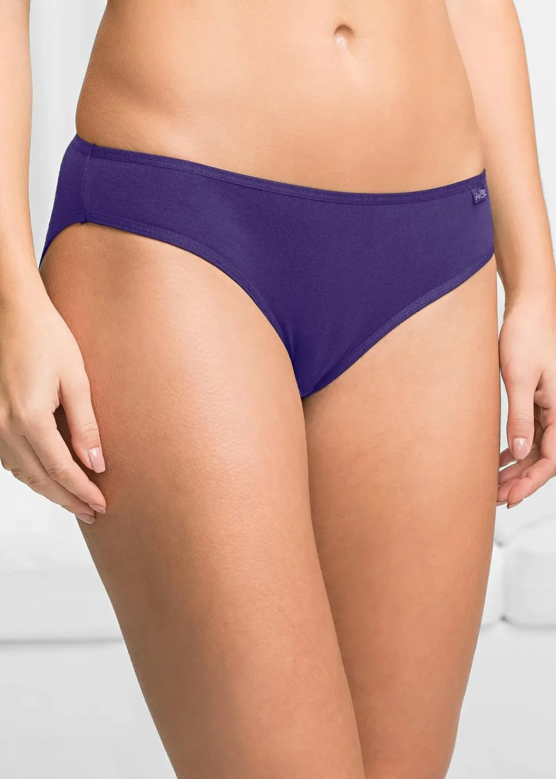 bonprix Höschen|Baumwollunterwäsche^Slip (6er Pack) lila +flieder