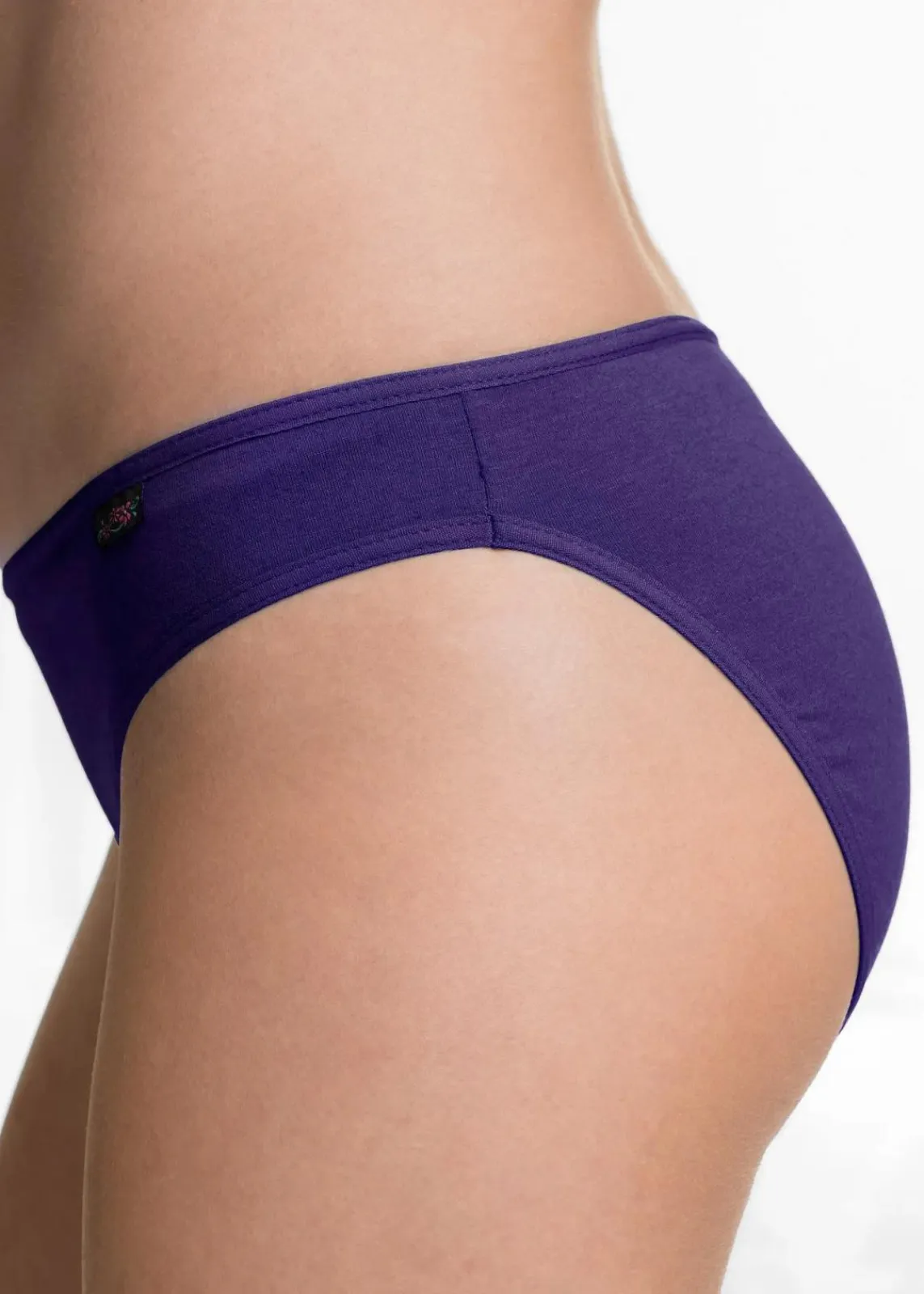 bonprix Höschen|Baumwollunterwäsche^Slip (6er Pack) lila +flieder