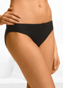 bonprix Wäsche·Baumwollunterwäsche|Wäsche·Höschen^Slip (8er Pack) schwarz