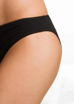 bonprix Wäsche·Baumwollunterwäsche|Wäsche·Höschen^Slip (8er Pack) schwarz