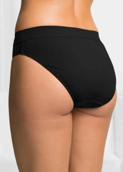bonprix Wäsche·Basics|Wäsche·Baumwollunterwäsche^Slip (10er Pack) schwarz