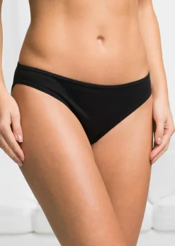 bonprix Wäsche·Basics|Wäsche·Baumwollunterwäsche^Slip (10er Pack) schwarz
