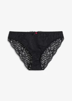 bonprix Wäsche·Dessous|Wäsche·Höschen^Slip mit Spitze schwarz