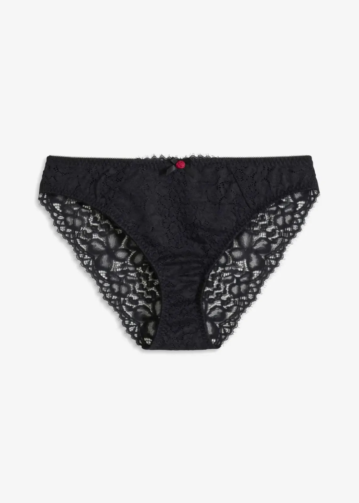 bonprix Wäsche·Dessous|Wäsche·Höschen^Slip mit Spitze schwarz