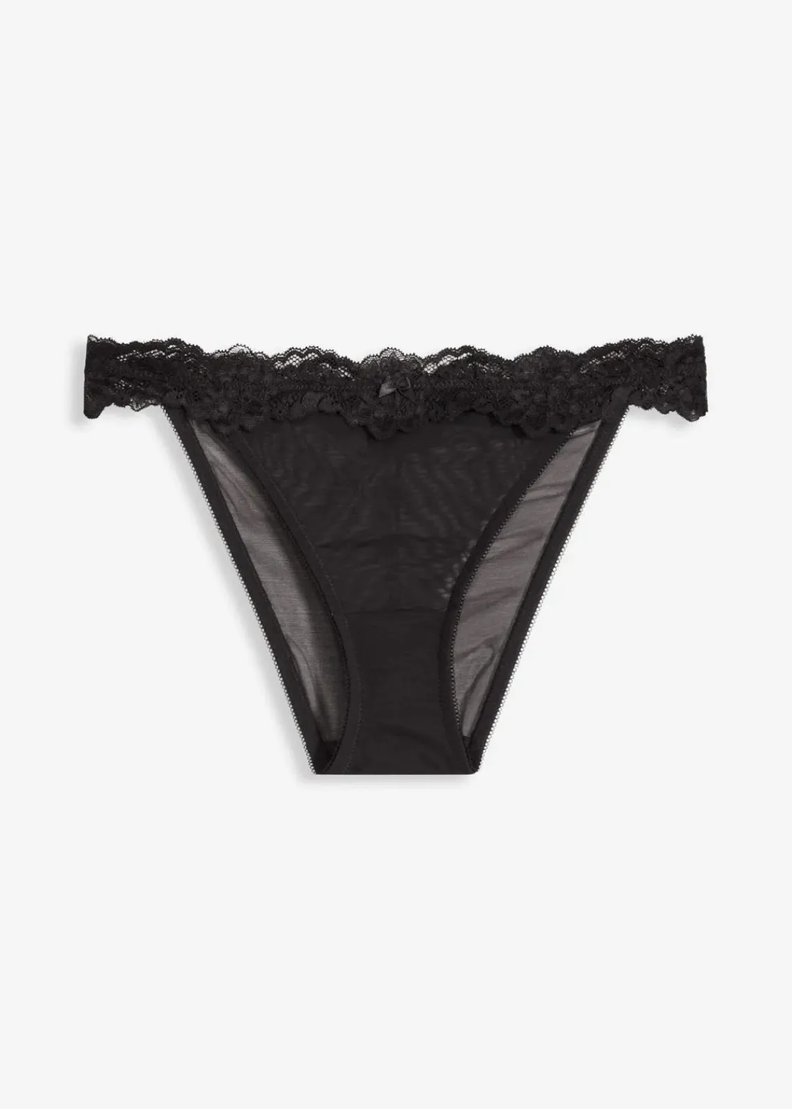 bonprix Wäsche·Dessous|Wäsche·Erotikwäsche^Slip mit zarter Spitze schwarz