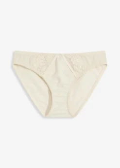 bonprix Wäsche·Dessous|Wäsche·Höschen^Slip mit zarter Spitze silbergrün