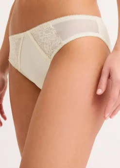 bonprix Wäsche·Dessous|Wäsche·Höschen^Slip mit zarter Spitze silbergrün