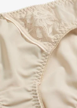 bonprix Wäsche·Dessous|Wäsche·Höschen^Slip mit zarter Spitze silbergrün
