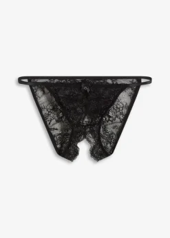 bonprix Wäsche·Erotikwäsche|Erotikwäsche^Slip ouvert schwarz