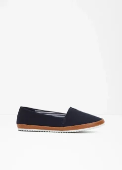 bonprix Slipper & Halbschuhe|Sommerschuhe^Slipper aus Baumwoll-Canvas dunkelblau
