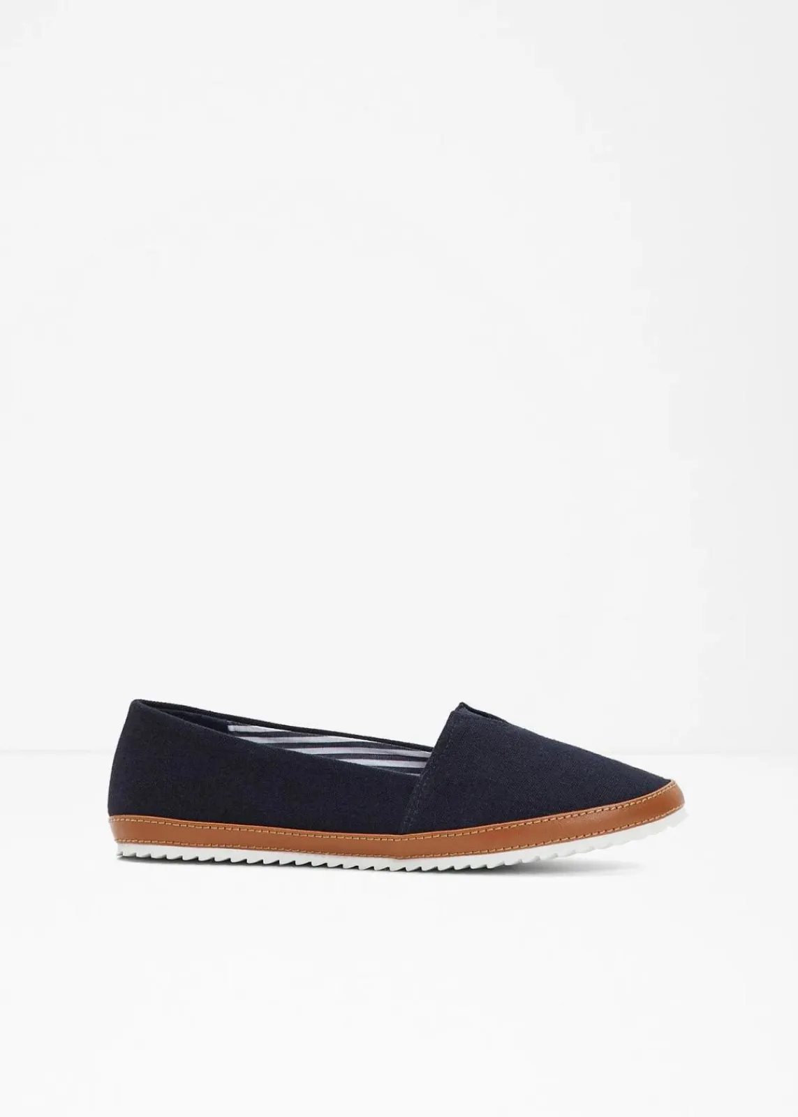 bonprix Slipper & Halbschuhe|Sommerschuhe^Slipper aus Baumwoll-Canvas dunkelblau