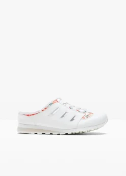 bonprix Slipper & Halbschuhe|Sommerschuhe^Slipper mit Profilsohle weiß geblümt