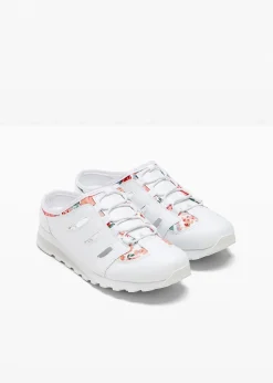 bonprix Slipper & Halbschuhe|Sommerschuhe^Slipper mit Profilsohle weiß geblümt