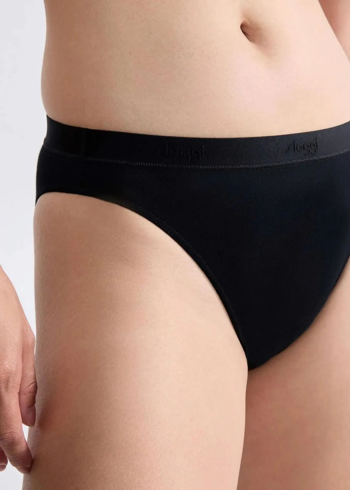 Sloggi Wäsche·Baumwollunterwäsche|Wäsche·Höschen^GO Casual High leg Slip (2er Pack) 2x schwarz
