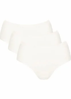 Sloggi Wäsche·Baumwollunterwäsche|Baumwollunterwäsche^GO Daily Cotton Midi Slip (3er Pack) 3x weiß