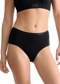 Sloggi Wäsche·Baumwollunterwäsche|Baumwollunterwäsche^GO Daily Cotton Midi Slip (3er Pack) 3x schwarz