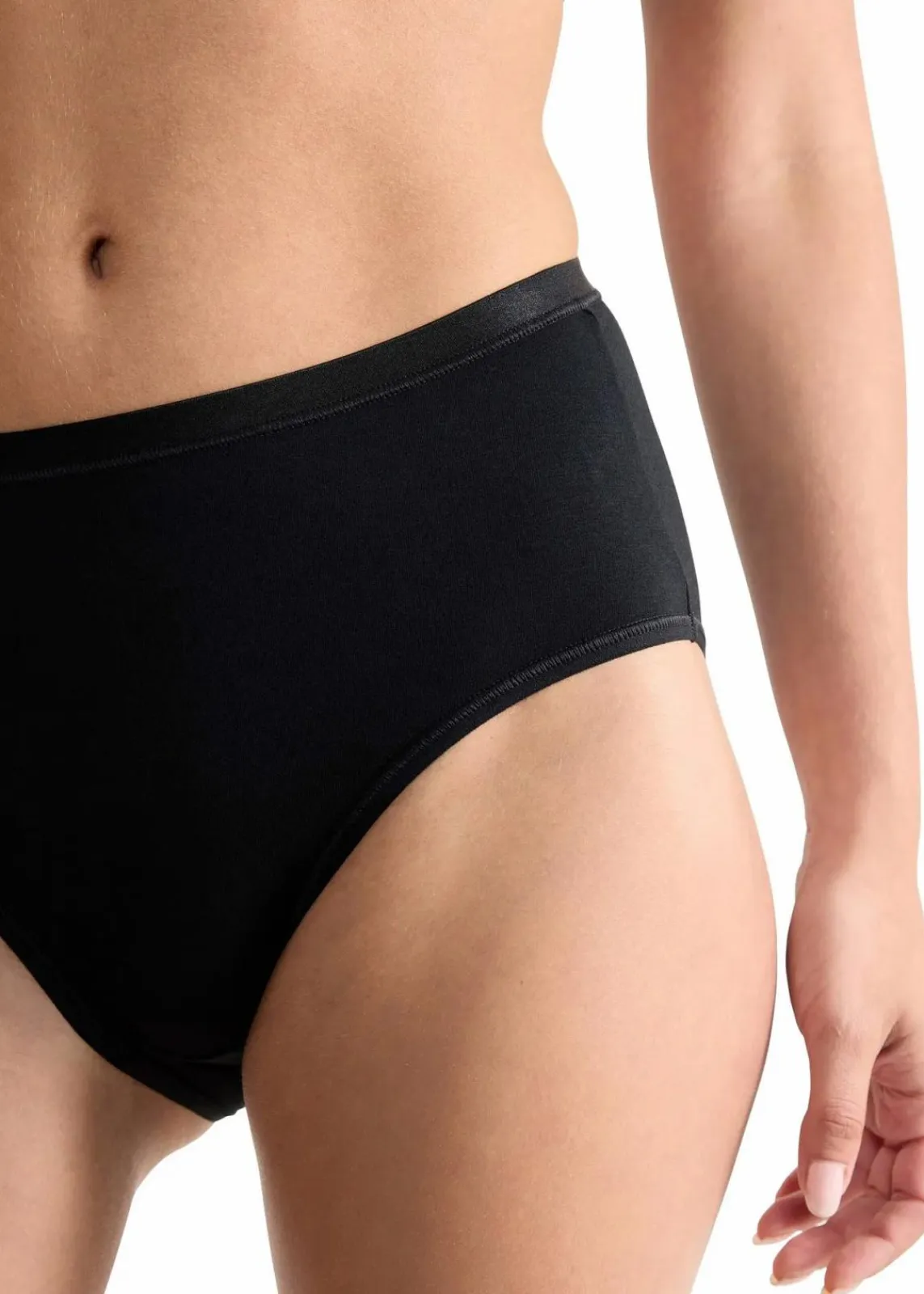Sloggi Wäsche·Baumwollunterwäsche|Baumwollunterwäsche^GO Daily Cotton Midi Slip (3er Pack) 3x schwarz