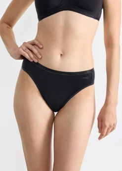 Sloggi Wäsche·Baumwollunterwäsche|Baumwollunterwäsche^GO Daily Cotton Tai Slip (3er Pack) 3x schwarz
