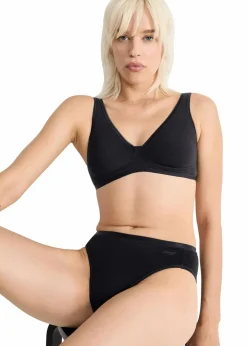Sloggi Wäsche·Baumwollunterwäsche|Baumwollunterwäsche^GO Daily Cotton Tai Slip (3er Pack) 3x schwarz