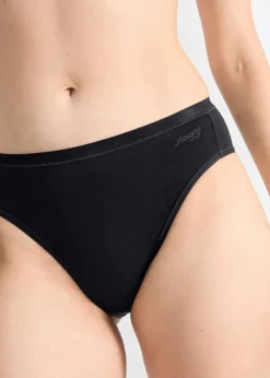 Sloggi Wäsche·Baumwollunterwäsche|Baumwollunterwäsche^GO Daily Cotton Tai Slip (3er Pack) 3x schwarz