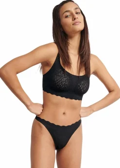 Sloggi Wäsche·Höschen|Nachhaltigere Materialien^ZERO Feel Bliss String schwarz
