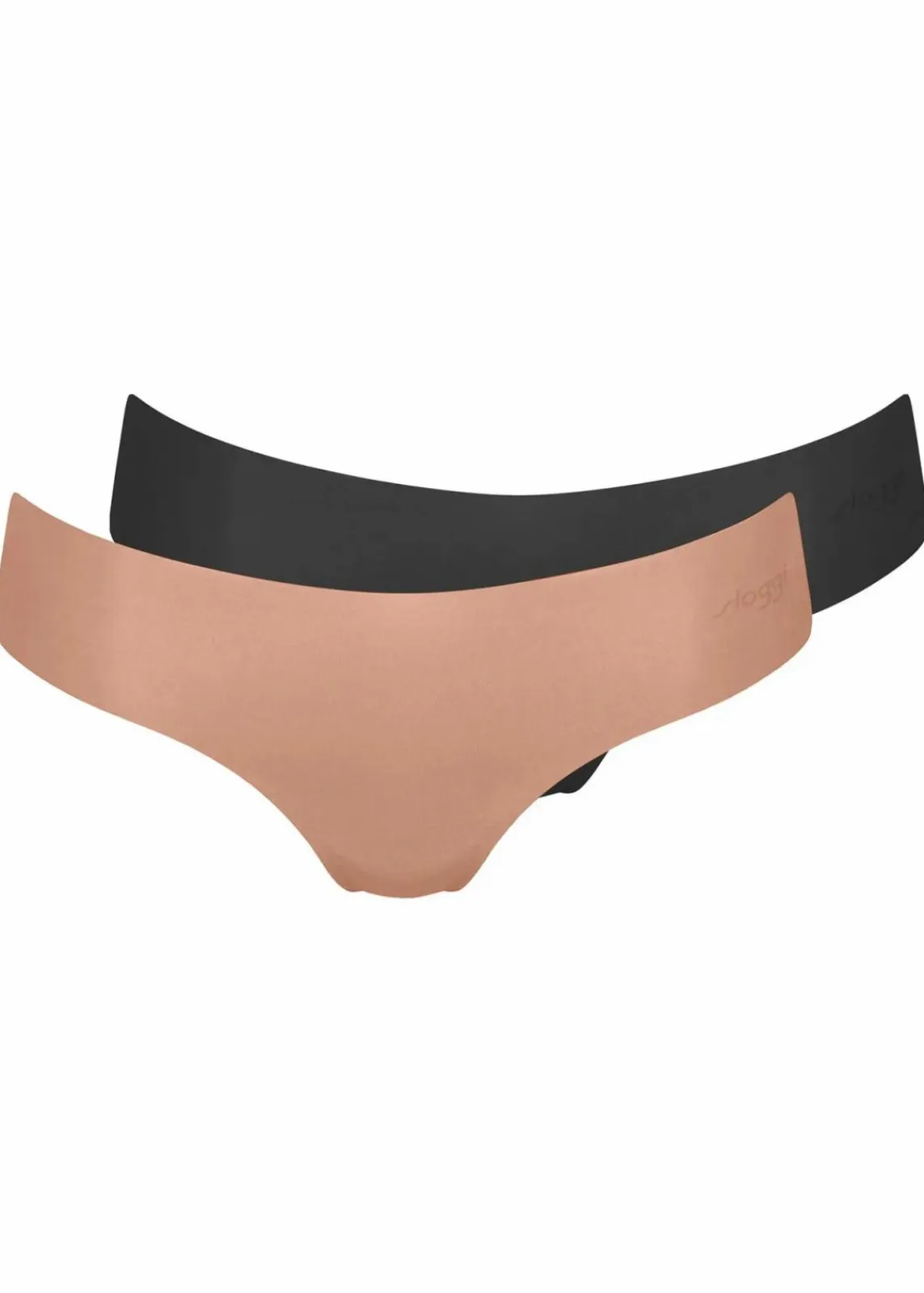 Sloggi Wäsche·Höschen|Sloggi^ZERO Microfibre 2.0 Hipstring (2er Pack) braun + schwarz
