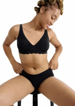 Sloggi Wäsche·Bhs|Sloggi^ZERO Microfibre 2.0 Soft Bra (2er Pack) 2x schwarz