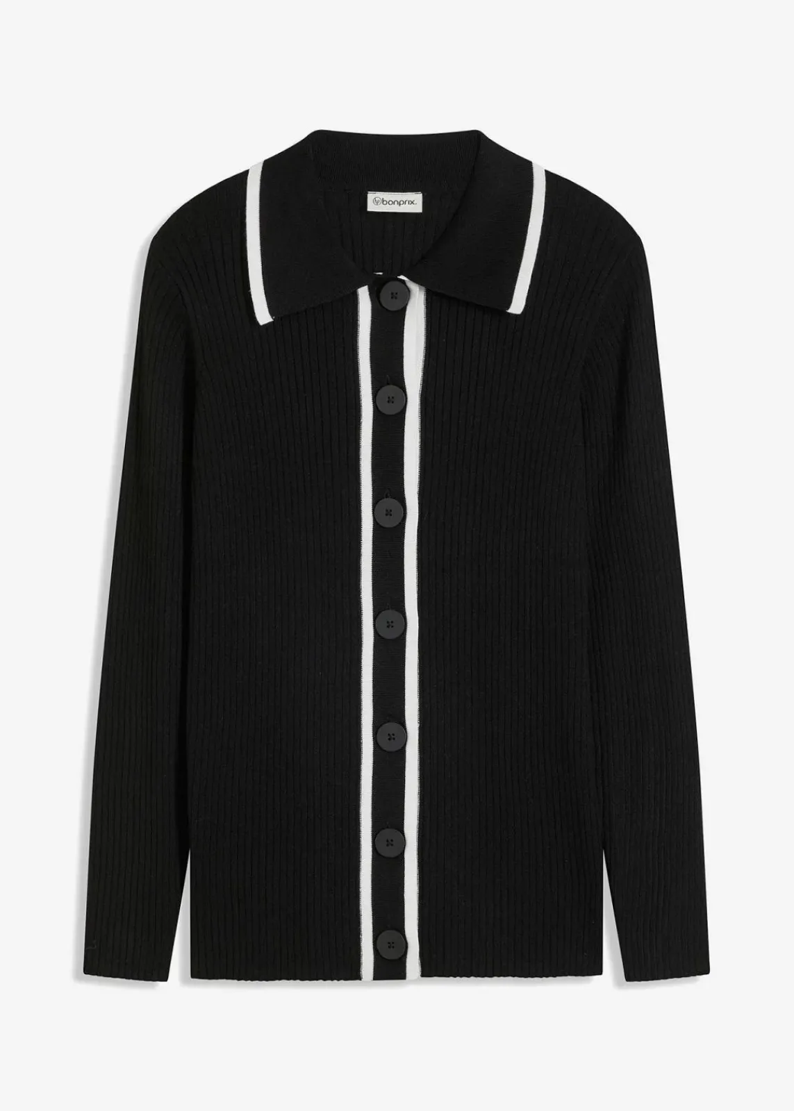 bonprix Bekleidung·Umstandsmode|Bekleidung·Jeans^Smart Cardigan schwarz/wollweiß
