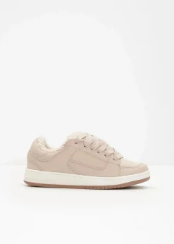 bonprix Gefütterte Winterschuhe|Sneaker^Sneaker kieselbeige