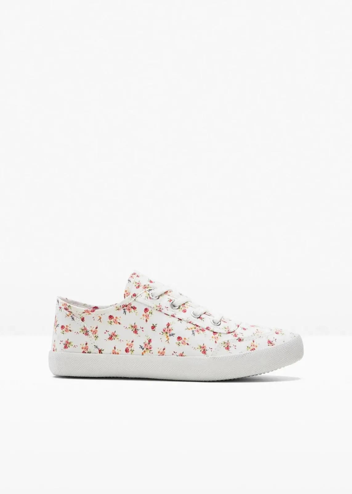 bonprix Sneaker|Schuhe & Accessoires In Spezialgrößen·Schuhe In Übergröße^Sneaker weiß/rot geblümt