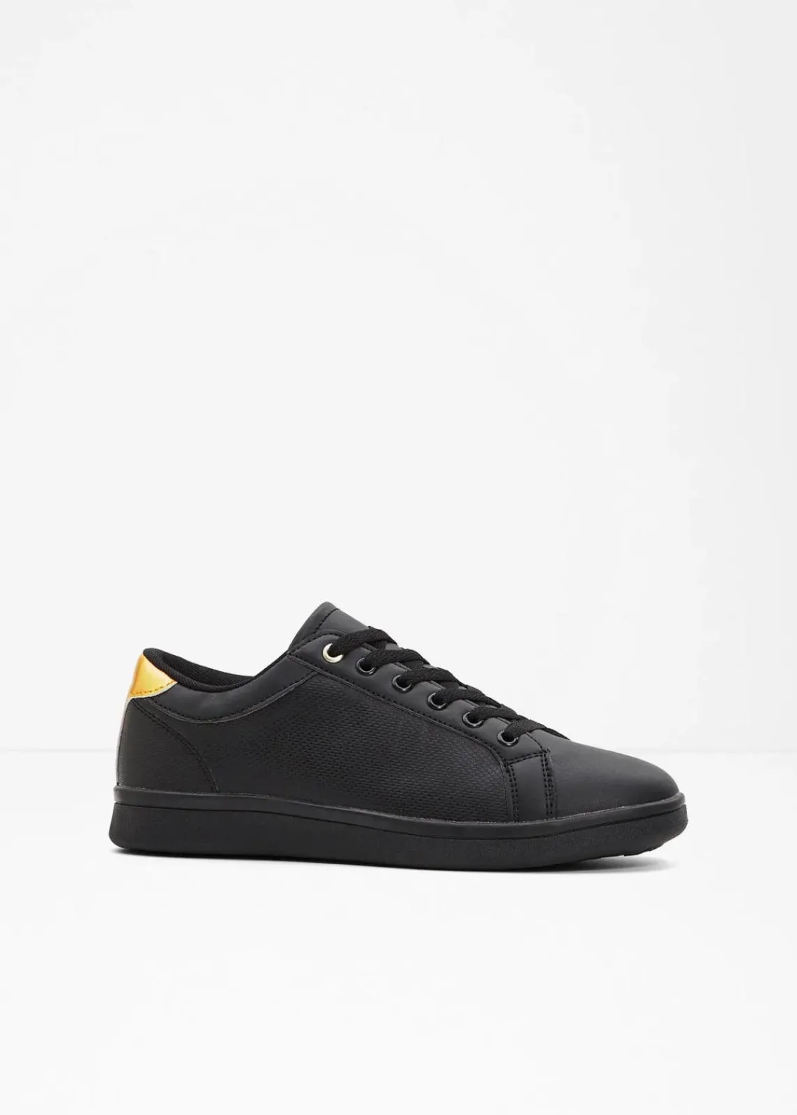 bonprix Sneaker^Sneaker schwarz/goldfarben