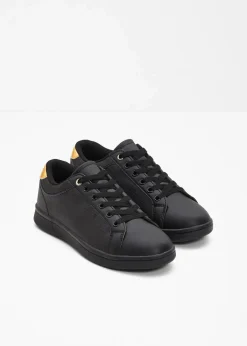 bonprix Sneaker^Sneaker schwarz/goldfarben