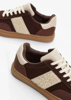bonprix Sneaker^Sneaker dunkelbraun/kieselbeige