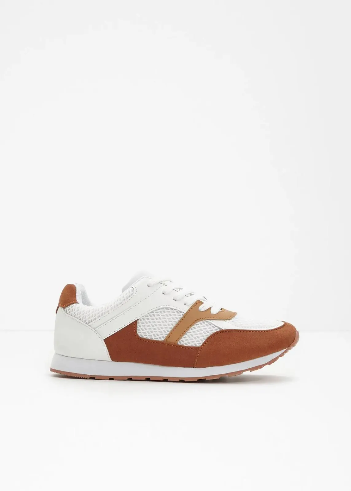 bonprix Sneaker^Sneaker weiß/braun/beige