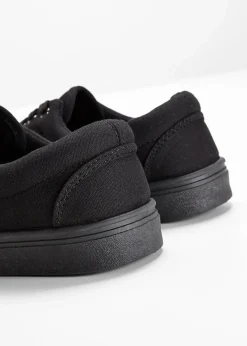 bonprix Sneaker|Sneaker^Sneaker aus Baumwoll-Canvas schwarz
