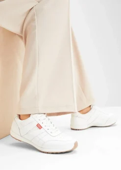 bonprix Nachhaltigere Materialien|Schuhe & Accessoires In Spezialgrößen·Schuhe In Übergröße^Sneaker aus Leder weiß