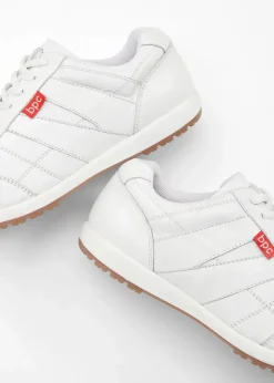bonprix Nachhaltigere Materialien|Schuhe & Accessoires In Spezialgrößen·Schuhe In Übergröße^Sneaker aus Leder weiß