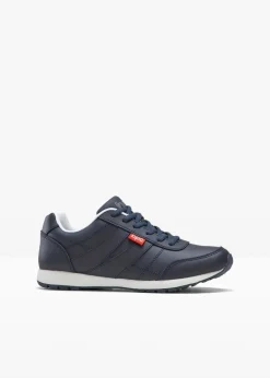 bonprix Sport- & Trekkingschuhe|Sneaker^Sneaker aus Leder dunkelblau