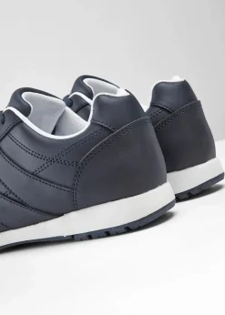 bonprix Sport- & Trekkingschuhe|Sneaker^Sneaker aus Leder dunkelblau