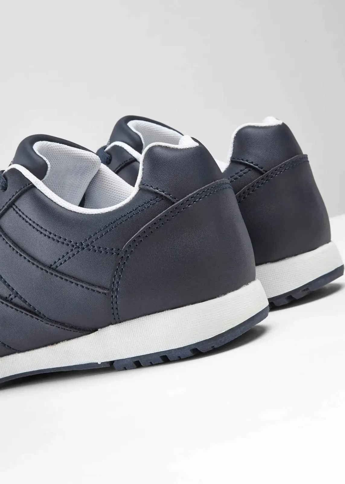 bonprix Sport- & Trekkingschuhe|Sneaker^Sneaker aus Leder dunkelblau