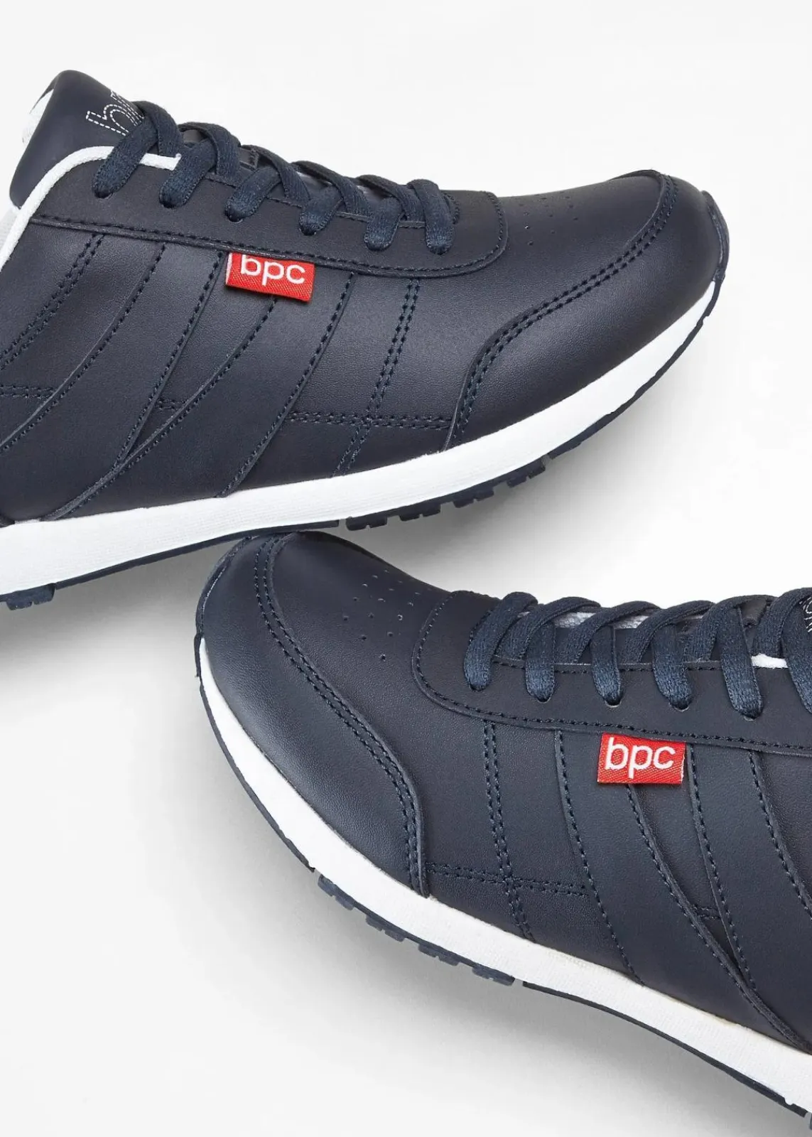 bonprix Sport- & Trekkingschuhe|Sneaker^Sneaker aus Leder dunkelblau