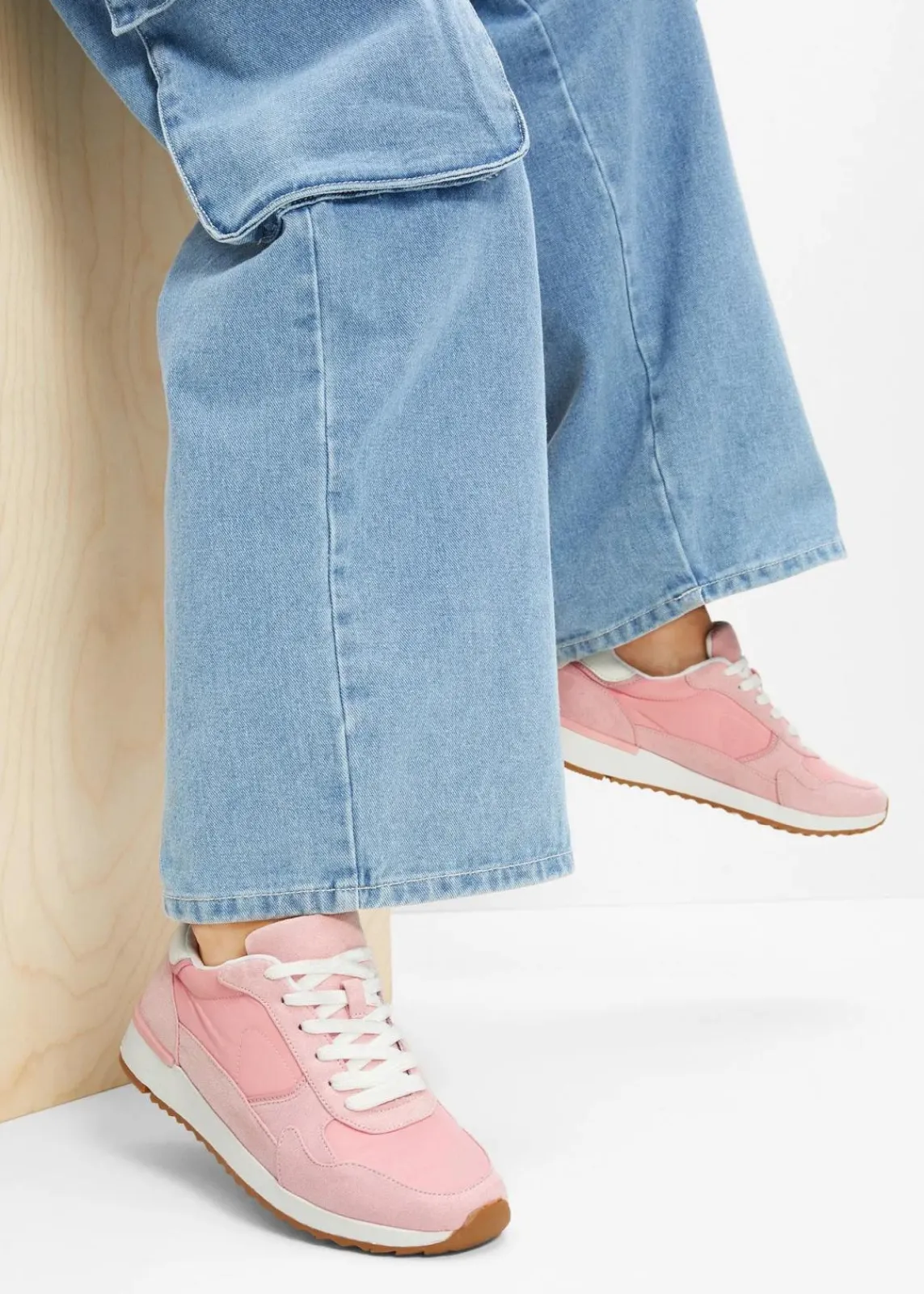 bonprix Sneaker^Sneaker im Retrolook softrosa