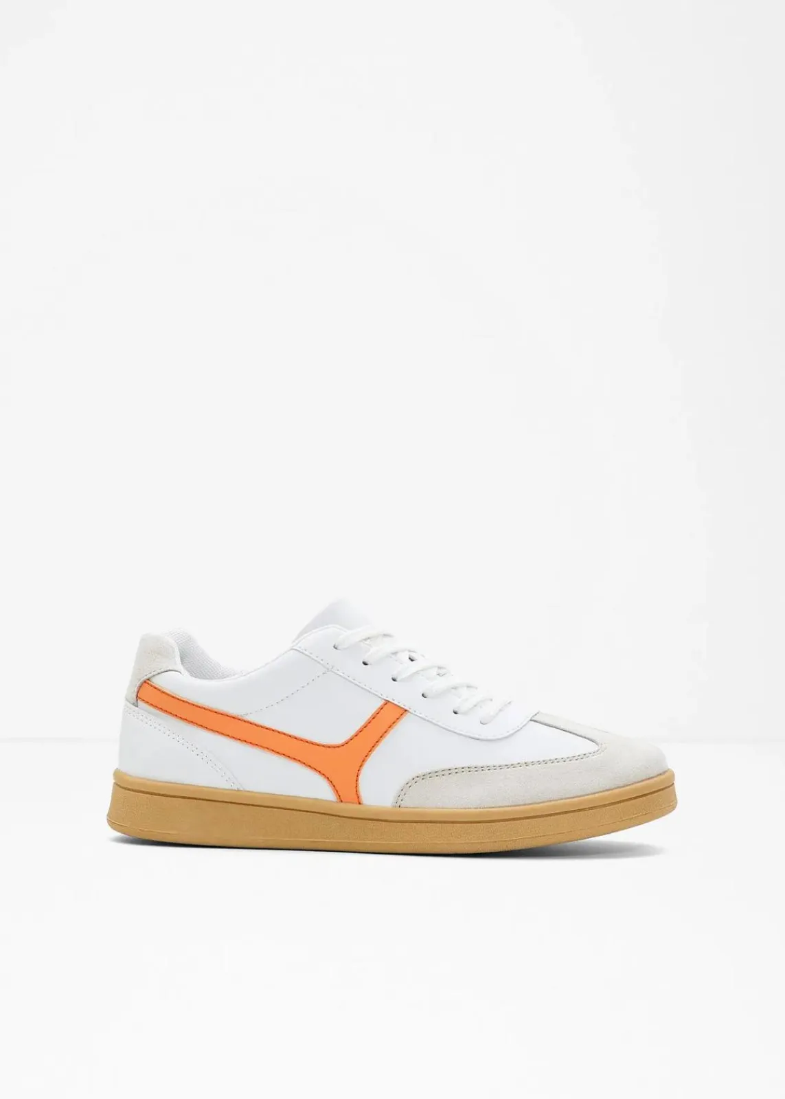 bonprix Sneaker^Sneaker im Retrolook weiß/hellorange